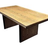 Vintage executive desk - large desk wenge 70s design