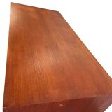Vintage teak desk: double sided