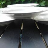 6 Hollow plates, porcelain Limoges, Charles Ahrenfeldt.