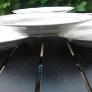 6 Hollow plates, porcelain Limoges, Charles Ahrenfeldt.