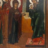 Russian wood panel Icon of the Presentation of Our Lord, 19th Century