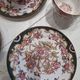 Cups and saucers fine porcelain Sarreguemines old