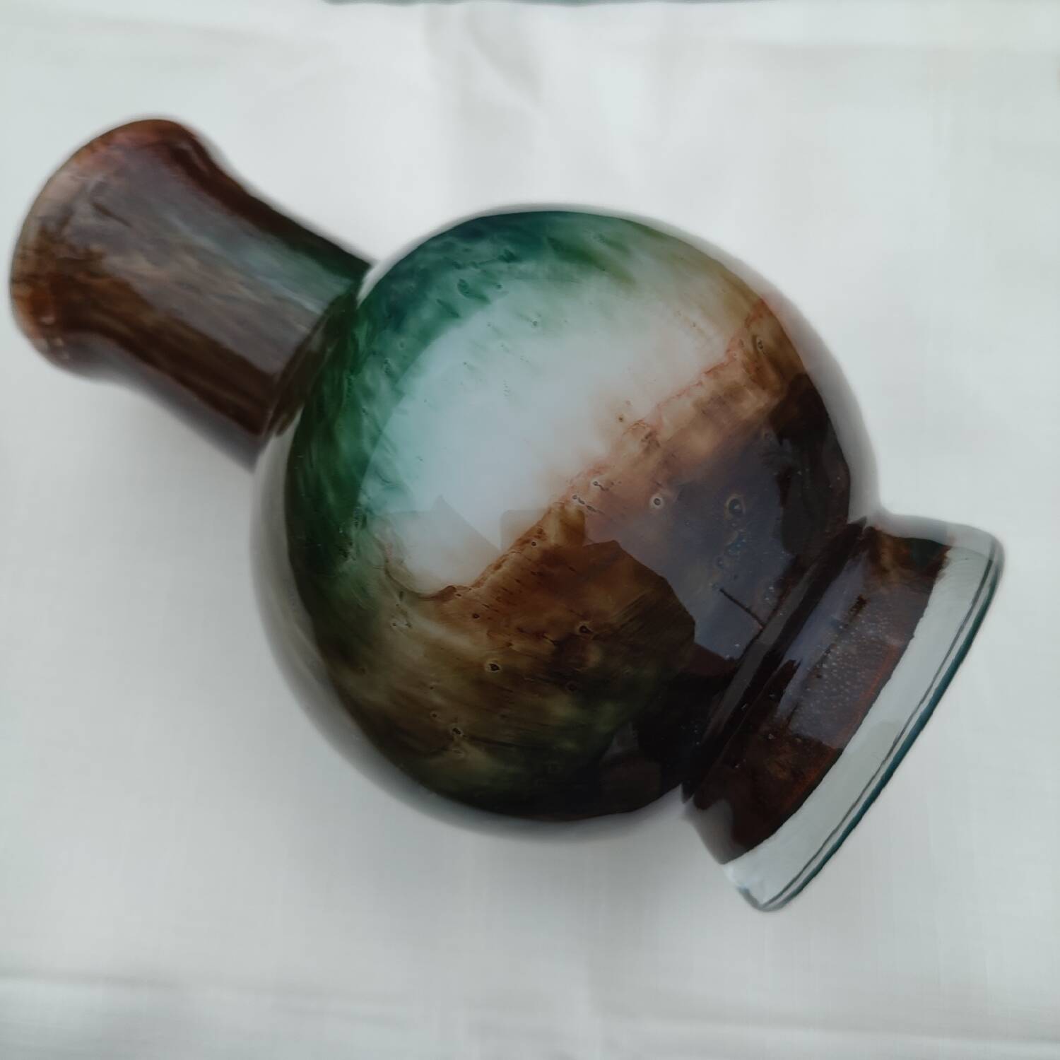 Murano glass ball vase