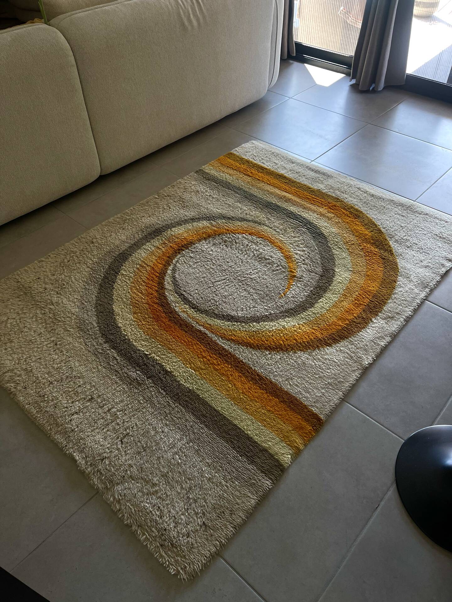 Vintage Desso wool rug – 1970s Space Age