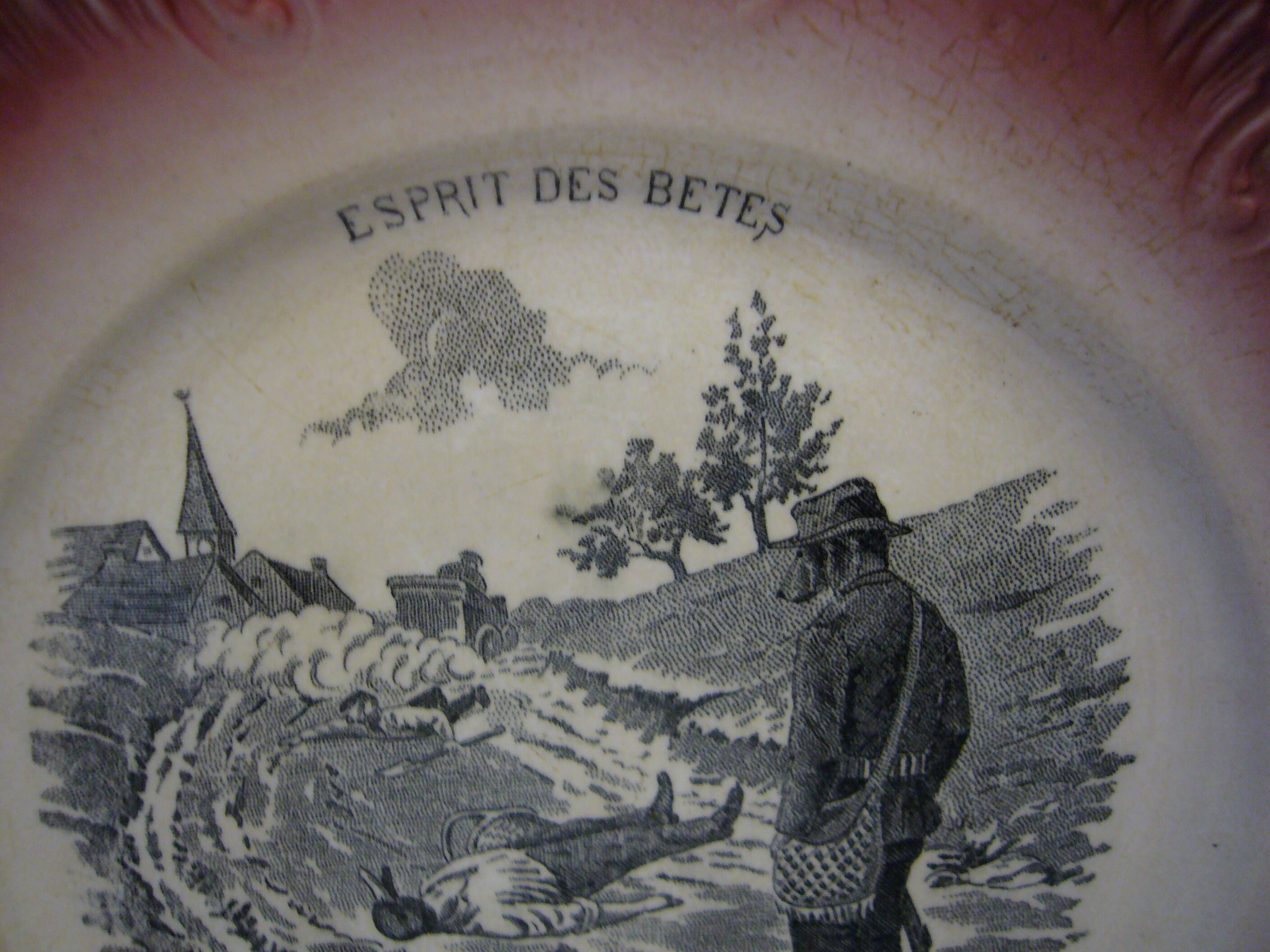 Sarreguemine talking plates