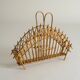 Mid-century rattan magazine holder