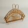 Mid-century rattan magazine holder