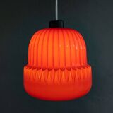 Vintage Czechoslovak Glass Hanging Lamp By Osvětlovací Sklo, 1970s