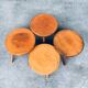 Mid-Century Low Side Table Set, Belgium, 1950s, Set of 4