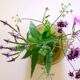 Blown glass ball vase by Claude Morin, Dieulefit France 1979