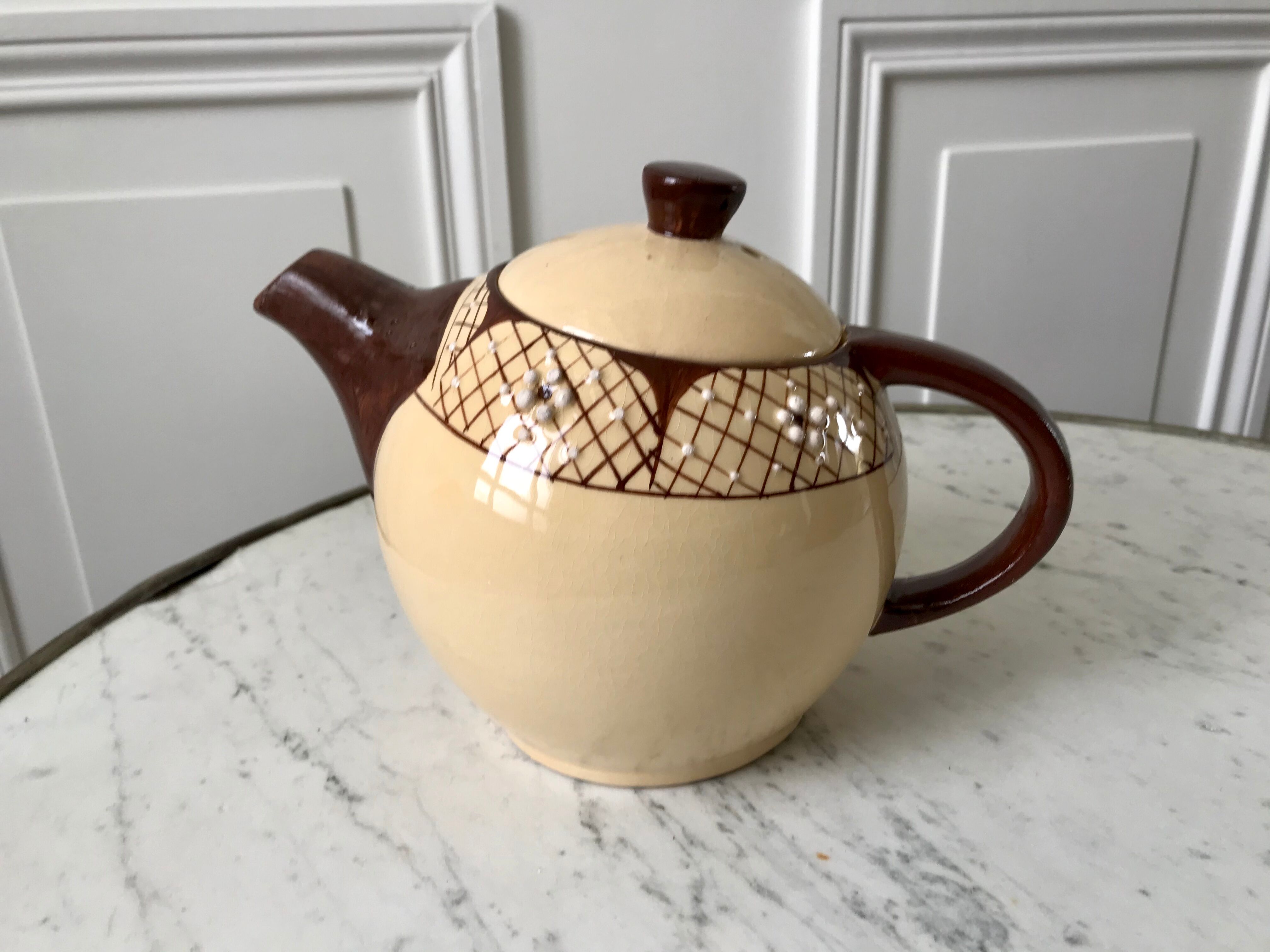 Théière et d'un déjeuner années 40/50