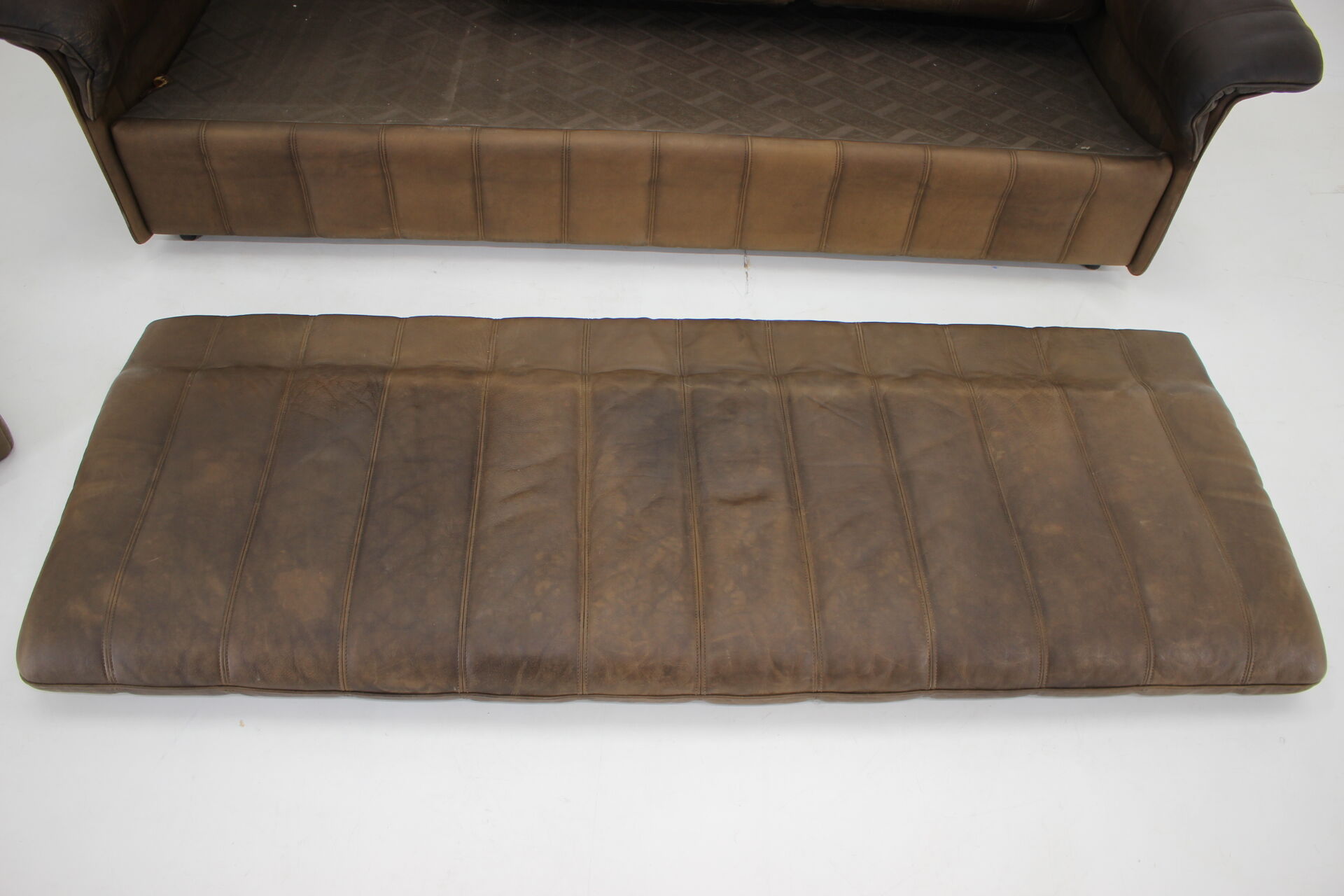 1980s De Sede Brown Leather Sofa, Switzerland