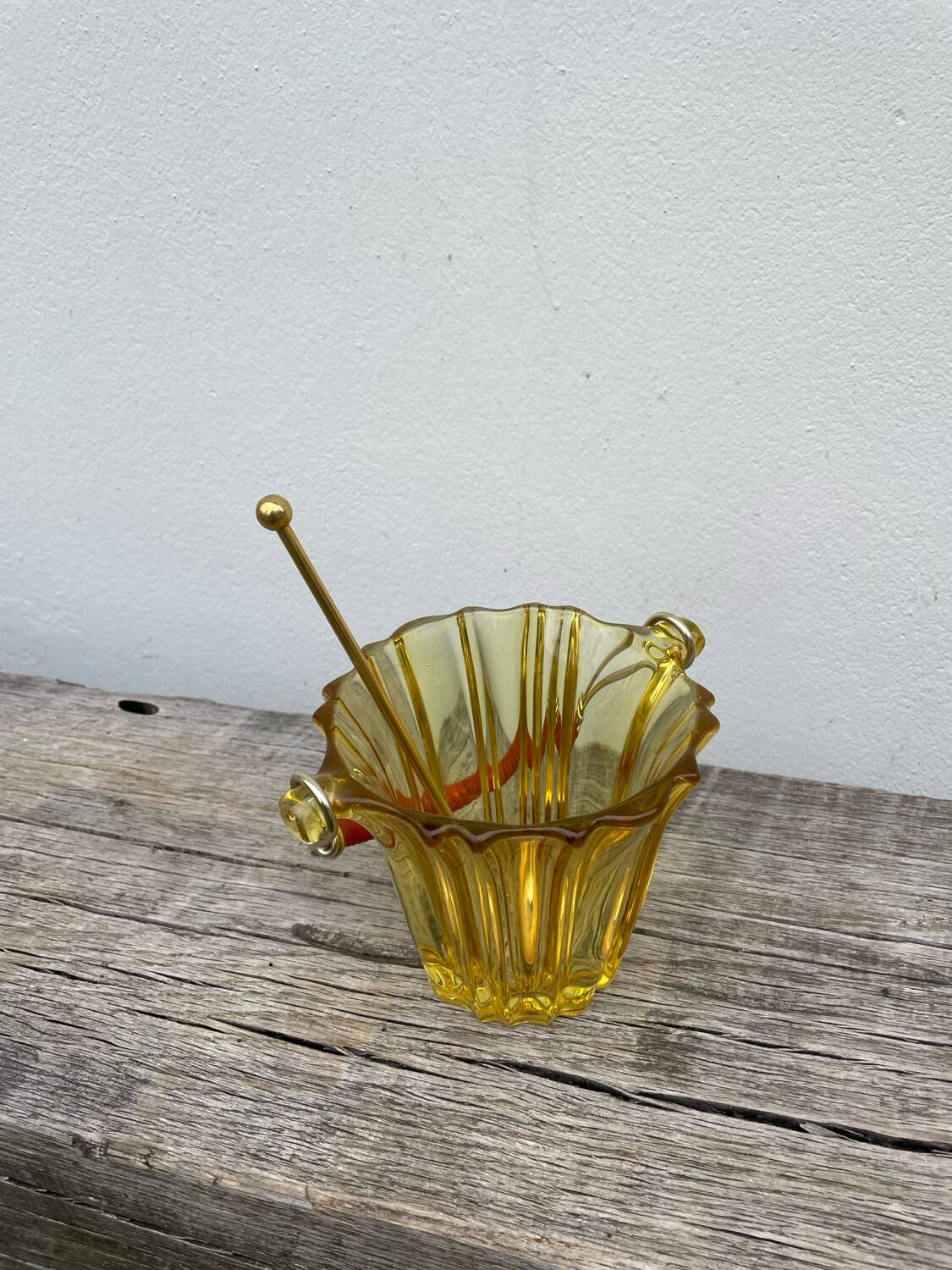1970s glass ice bucket
