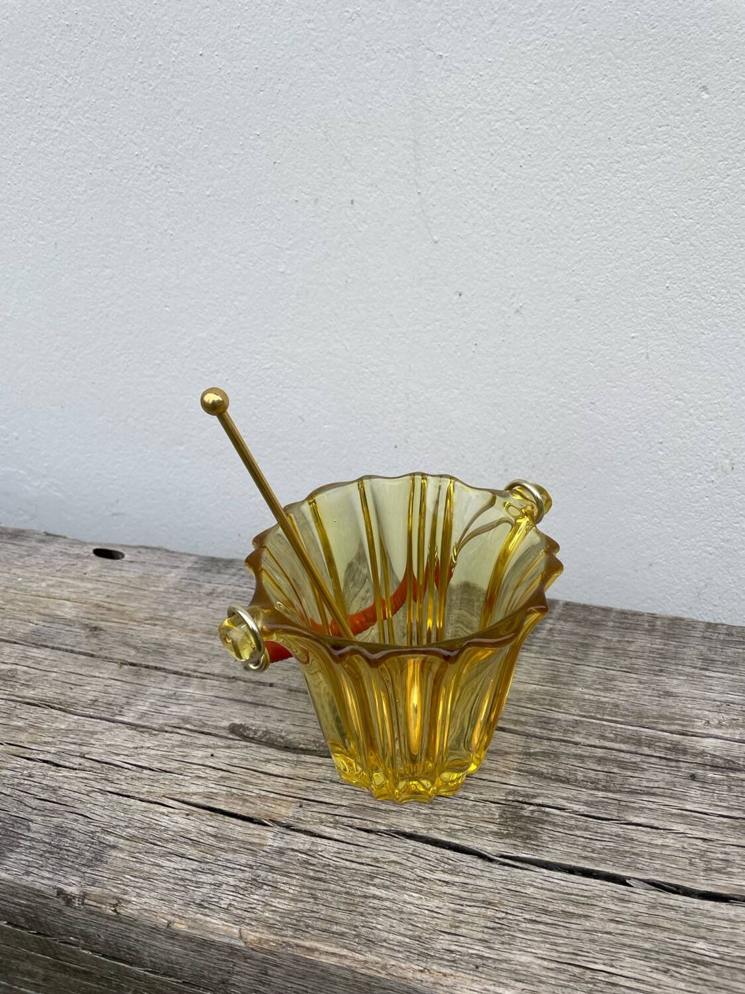 Seau à glace 1970 en verre