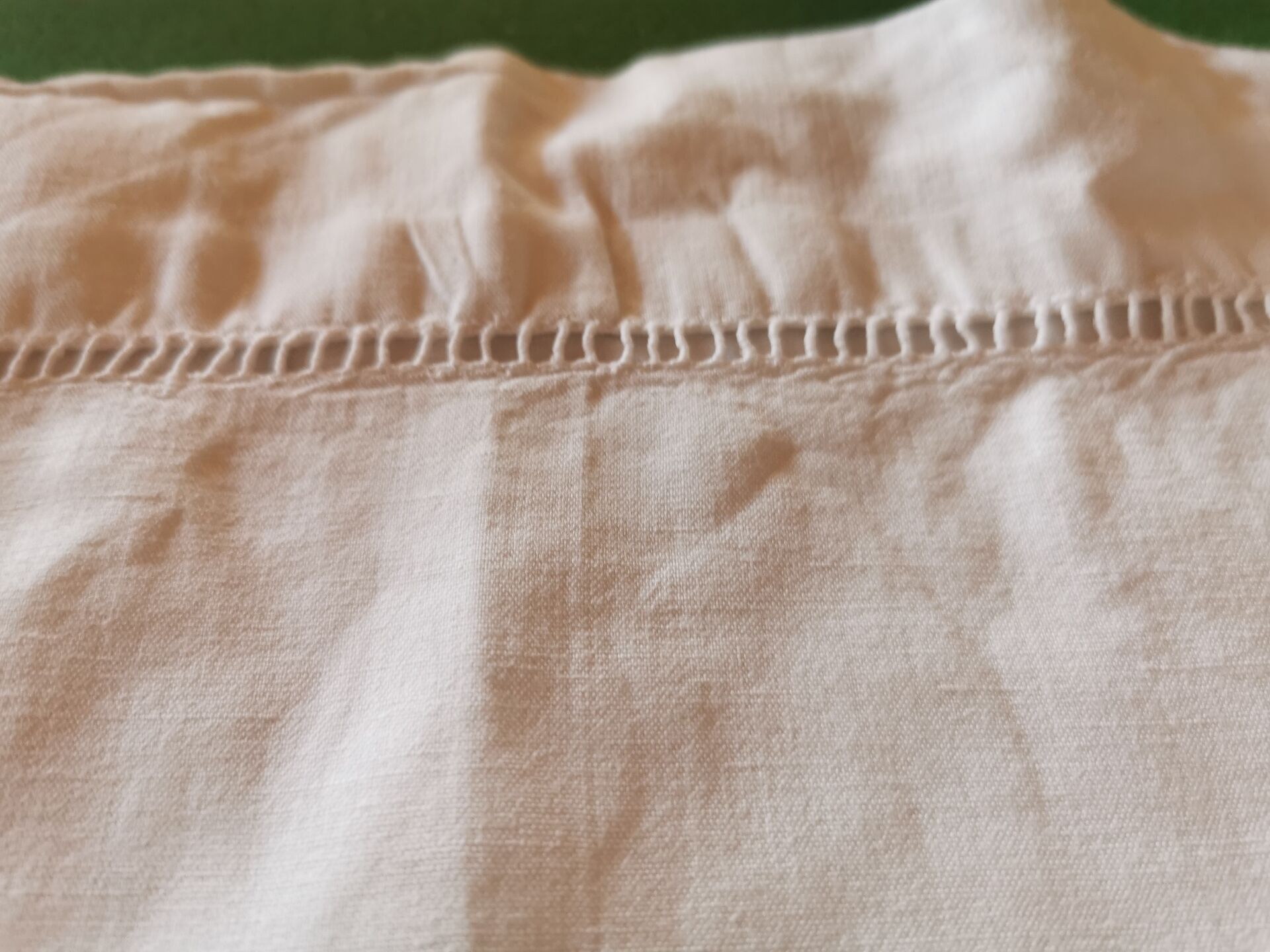 Old monogrammed fabric