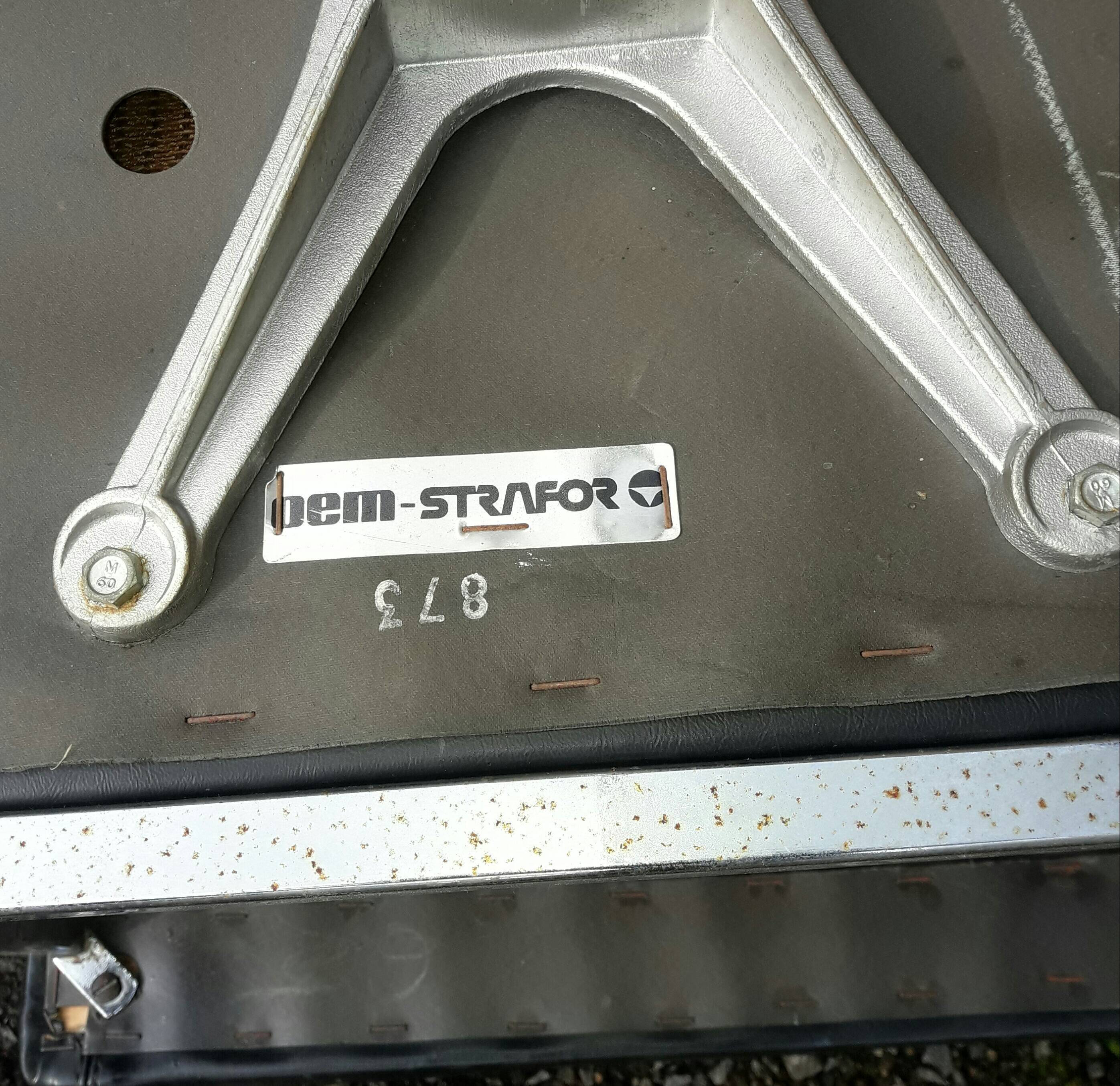 OEM Strafor 60s office chair in leatherette and chrome metal