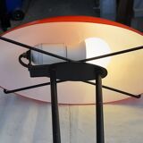 Vintage lamp in orange and white opaline
