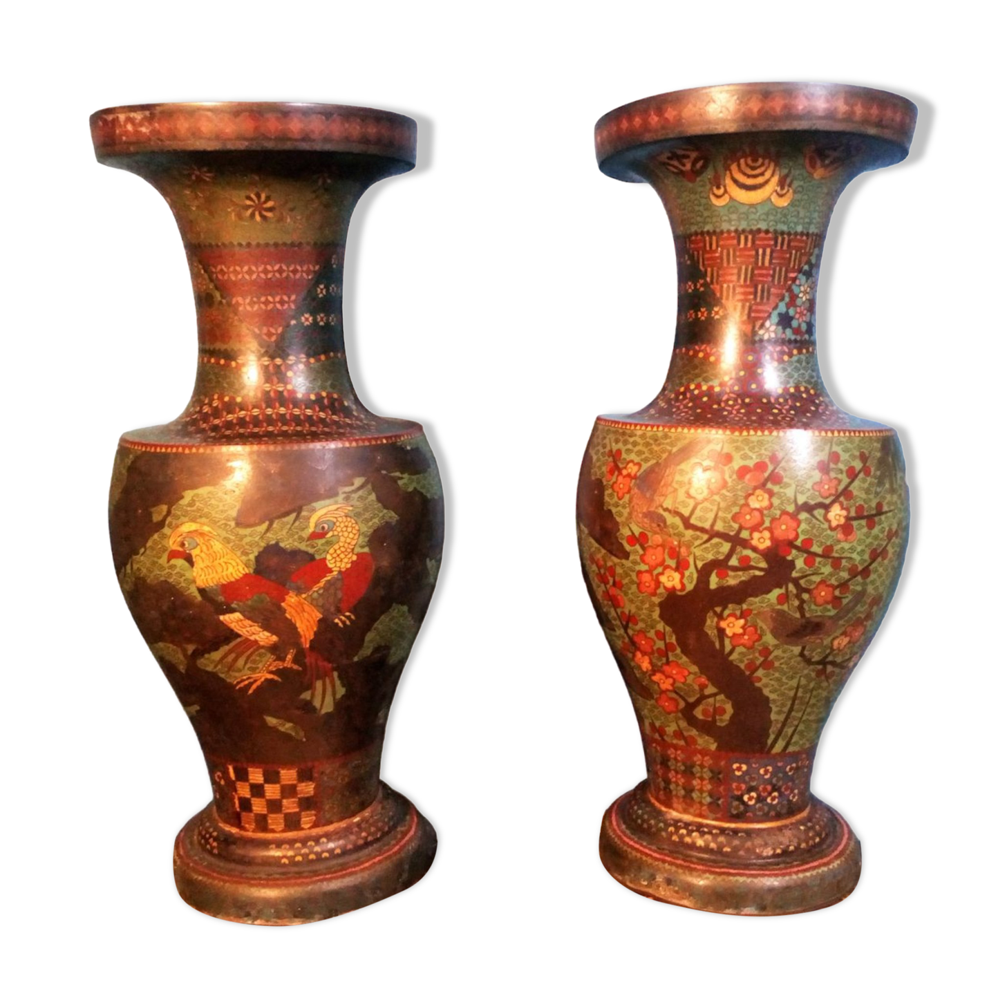 Meiji vases Japan 19th century