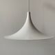 White "trumpet" lamp from the 1960s by the manufacturer AKA.