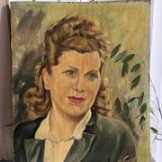 Oil portrait of a woman, 50/60's