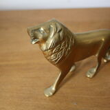 Vintage brass lion