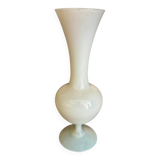 20th century white opaline vase