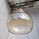 Amber yellow glass pendant lamp