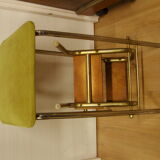 Stepladder stool in green vintage formica