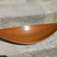 Scandinavian teak fruit bowl stamped from the 1950s.