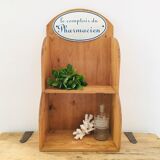 Wooden wall shelf