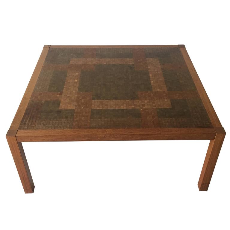 Danish coffee table by Tranekær 1970 s