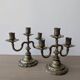 Pair of bronze candlesticks