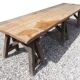 Table d'atelier avec plateau sur tréteaux