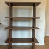 Shelves in ash with Iroko finish