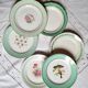 Flat earthenware plates