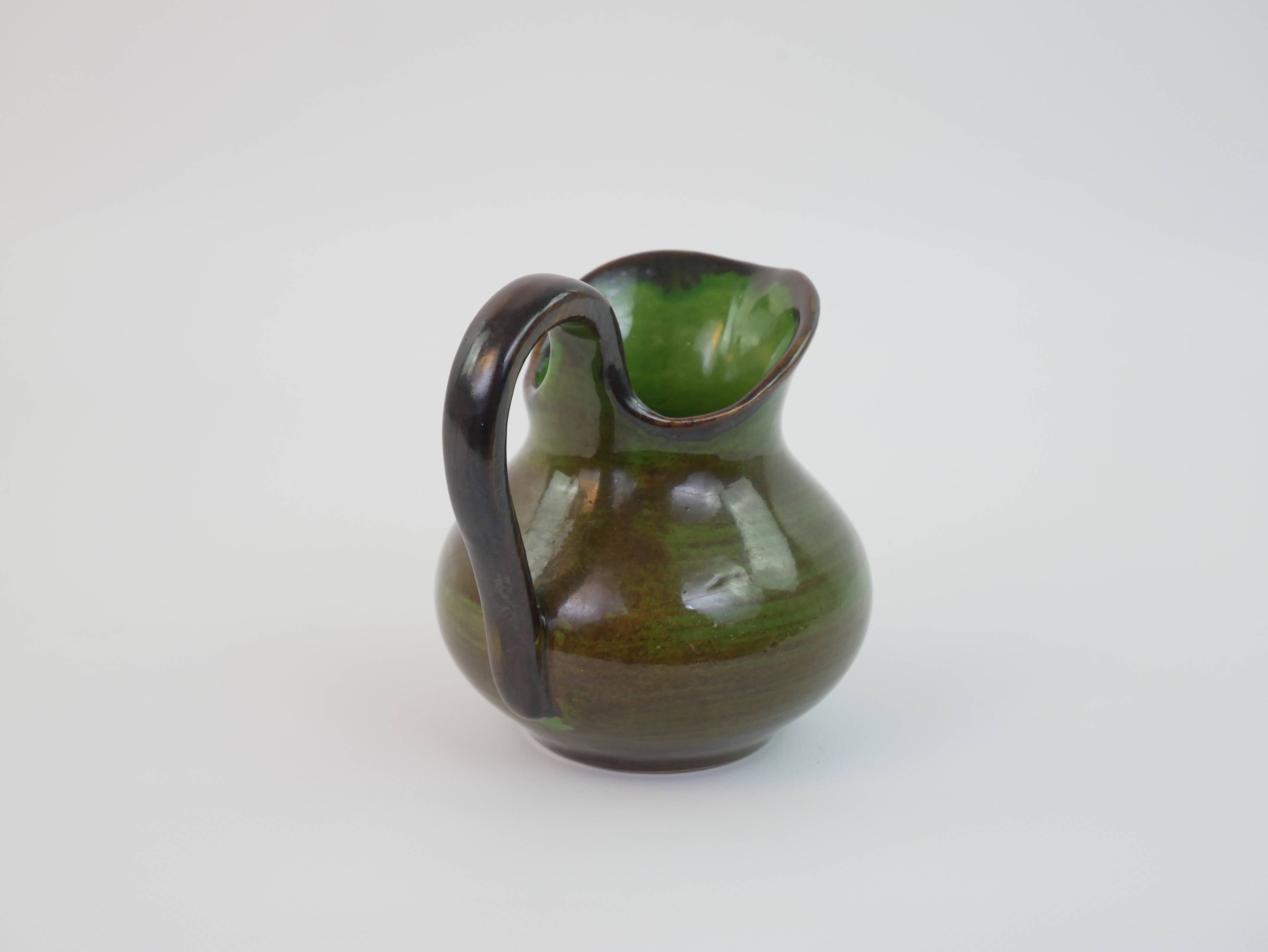 Petite verseuse / Saucière Saint Clément verte