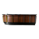 1950s bar in oak and Formica