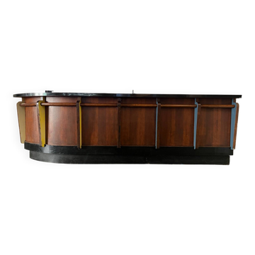 1950s bar in oak and Formica
