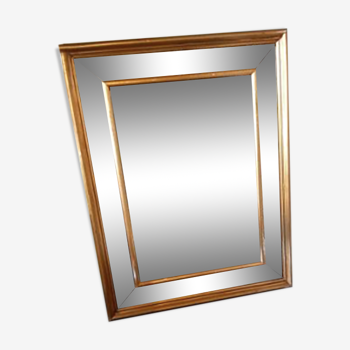 Miroir à parecloses bois doré 46x57cm