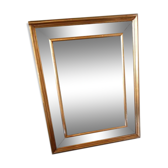 Golden wood parecloses mirror 46x57cm