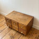 Small antique work cabinet with 6 drawers.