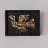 Plaque , ceramic roland zobel , the cyclades , anduze