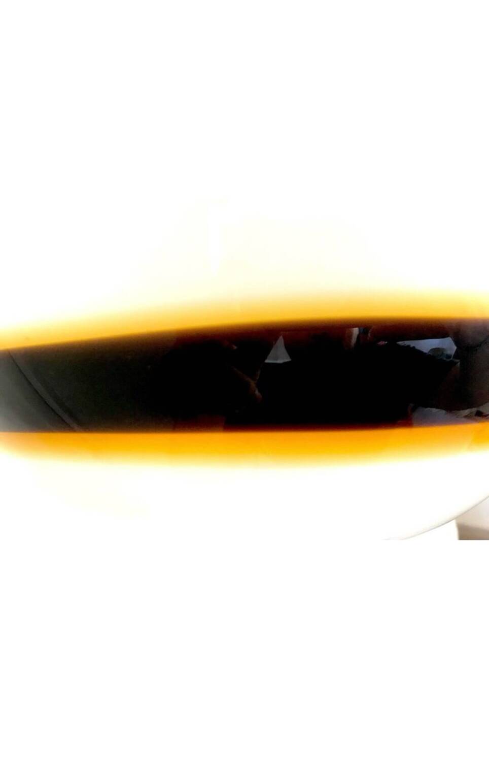 Vistosi Globe two-tone murano glass, Italy 1980