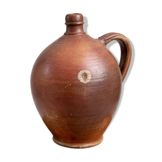 Ancient glazed stoneware cruche – authentic patina – 19th century