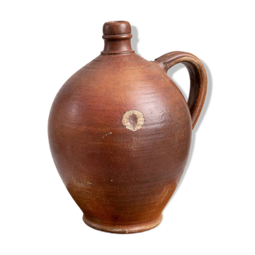 Ancient glazed stoneware cruche – authentic patina – 19th century