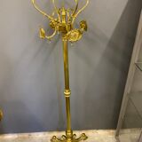 Gold metal coat rack baroque style