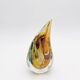 Vase sculpture Murano Gioia Michele Onesto Oball or 24k Sommerso 20cm