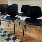 Set of 6 dining chairs form black normann copenhagen