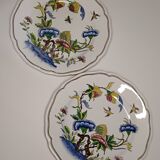 set of two sarreguemines plates "Rouen"