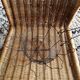 Salad basket opening star metal wire two handles